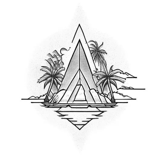 Combine A Palm Tree And A Pyramid In A Unique Way