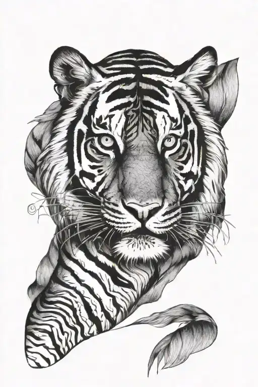 Tiger Facing Forward