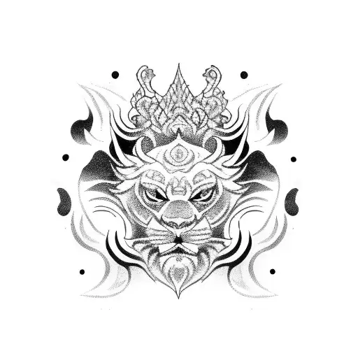 Balinese King Roaring Lion