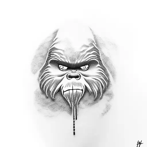 Bigfoot With Name And Finger Print