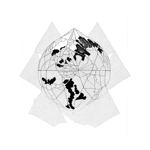 Aconcagua Silhouette With The Geographical Coordinates From Mendoza