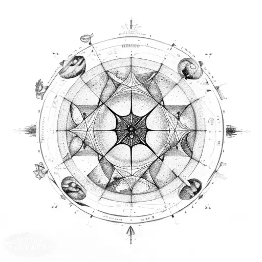 A Celestial Map Of Constellations Representing The Client's Zodiac Sign