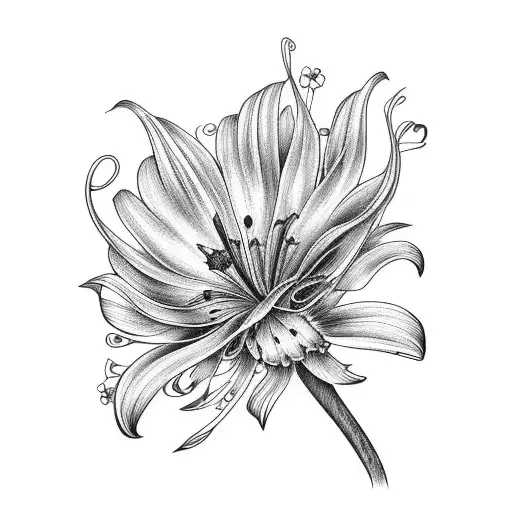 Crown Feather Lily Daisy Sparrow