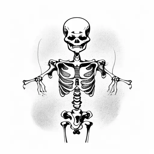 A Skeleton Dancing