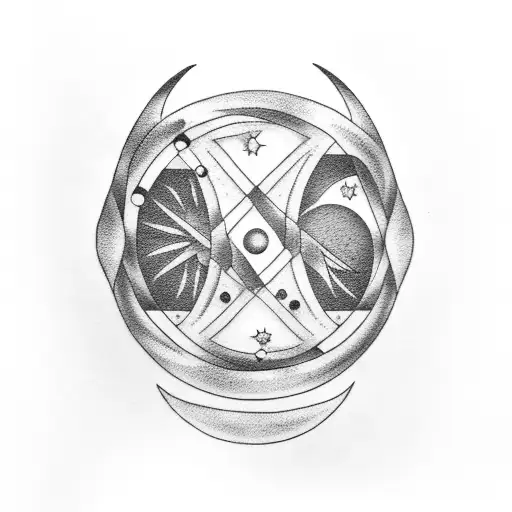 Crescent Moon With An Eye In The Middle