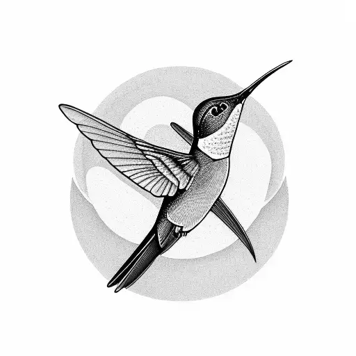 Hummingbird Inside Of Lantern