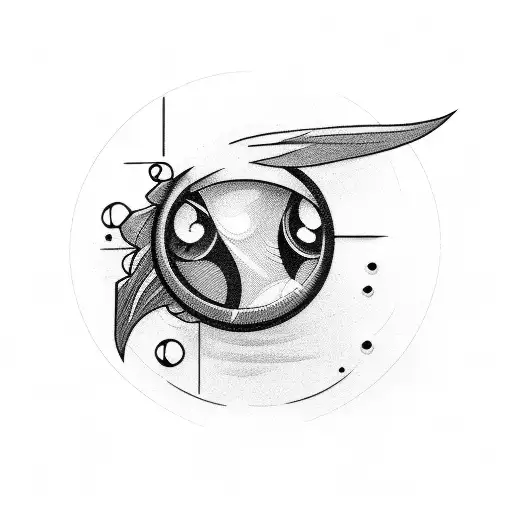 Dark Eye With Flying Shadows