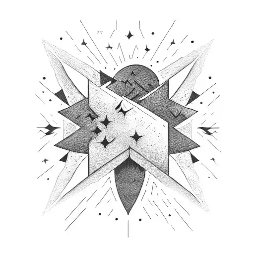 Shooting Star Reaching The Light