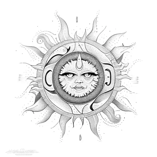 Sun With Zodiac Gemini Vibe