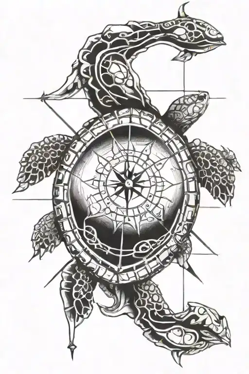 Turtle Nautical Compass