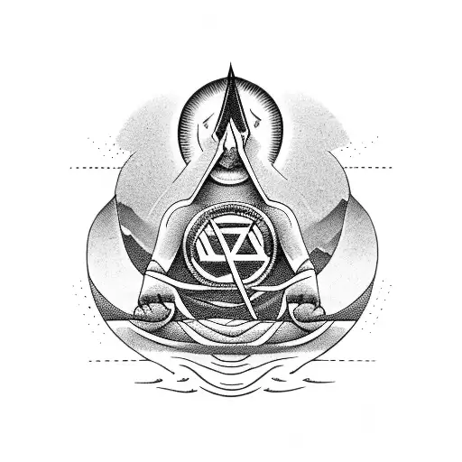 Driving Alongside Mountain With Hindu Symbol And Harry Potter Referebce In Iy