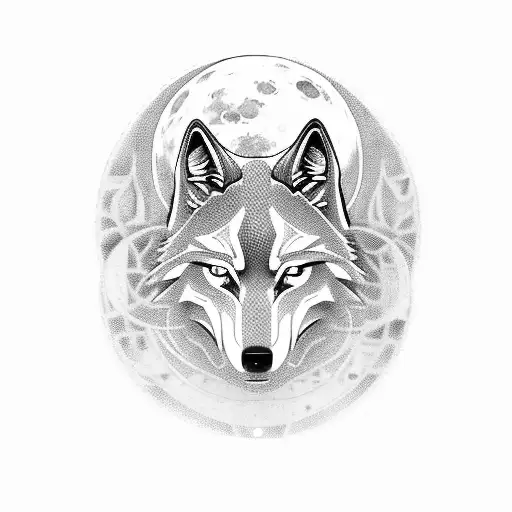 Robotic Wolf Made Of Car Parts Howling At The Moon