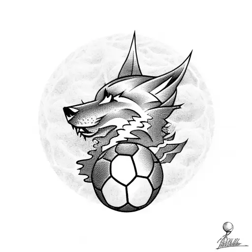 Mountain With Sea Wolves And A Soccer Ball