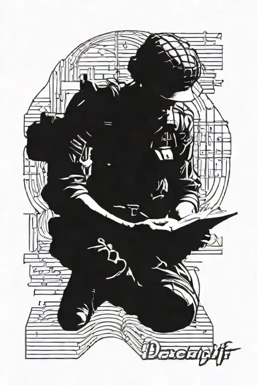 Idf Soldier Reading A Book