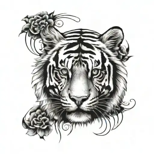 Tiger With The Inscription Tyger