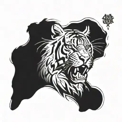 Tiger With The Inscription Tyger