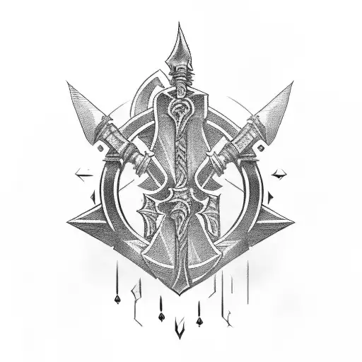 Galdiator Sword With Greek Phrase On Sword