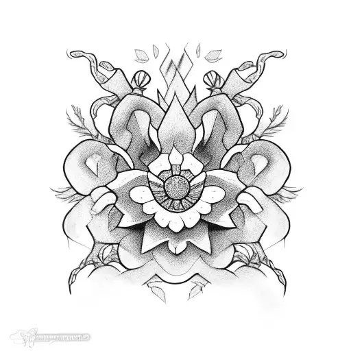 Cover Up A Spider With A Flower