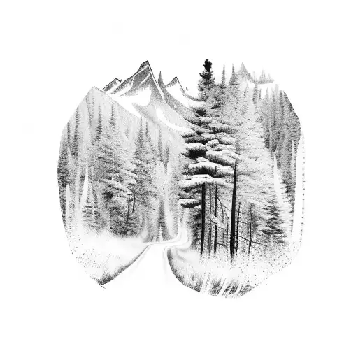 A Mountain Biker Riding Through A Dense Forest With A Trail Winding Through The Trees