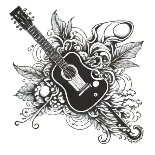 Incorporate A Guitar And A Chef's Knife In A Creative Way