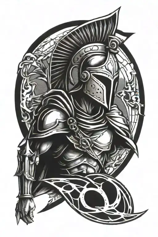 Spartan And Rays Background