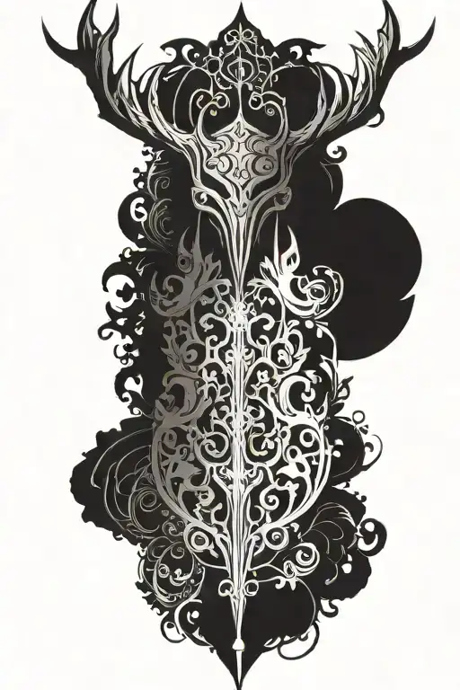 Dark Ornamental Hollow Knight