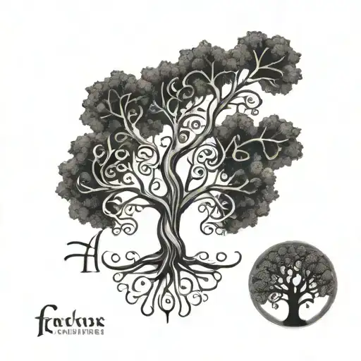 Tree Of Life With Letters A And Y