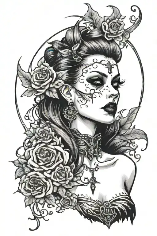 Female Gothic Vampire Woman