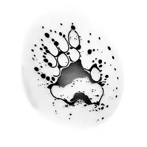 A Dog Paw Print Scrathing Through The Skin Of My Calf