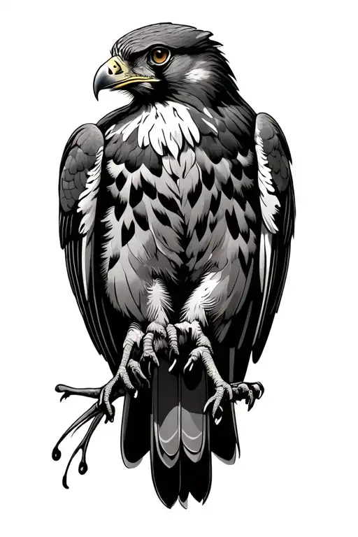 Red Tailed Hawk Perched