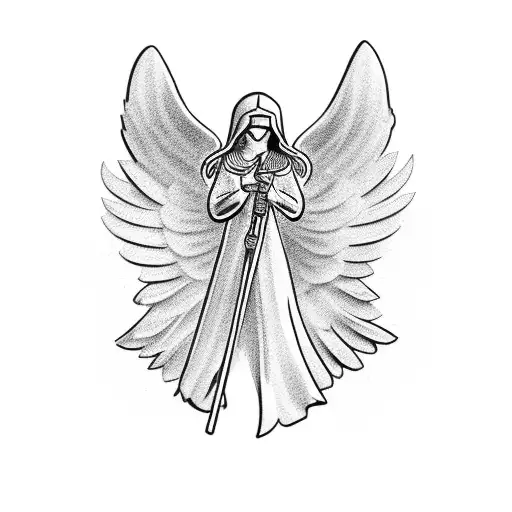 Guardian Angel With A Bow