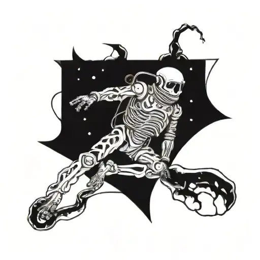 Skeleton In A Spacesuit
