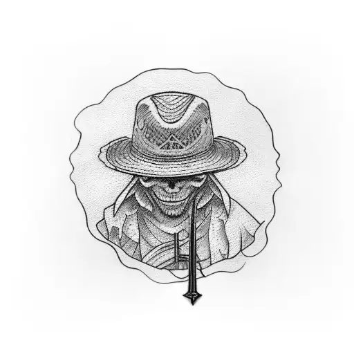 Straw Hat With Sword