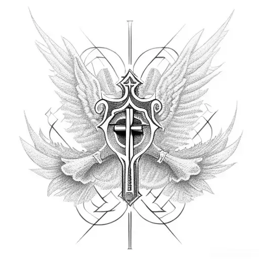 Christian Cross With Iv Ix Mmv On It