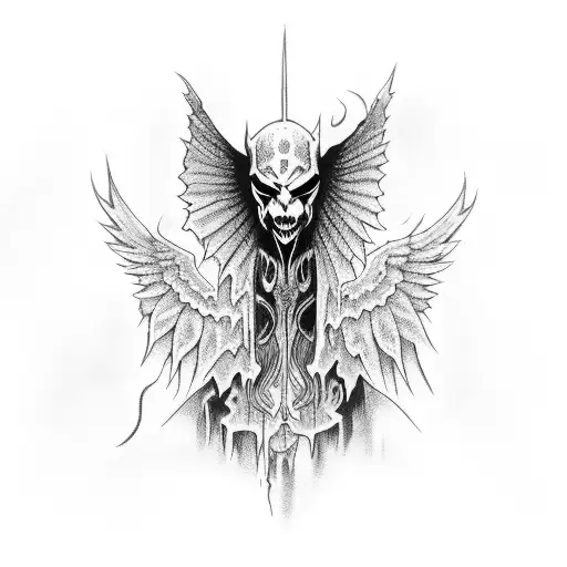 Hooded Fallen Angel Demon