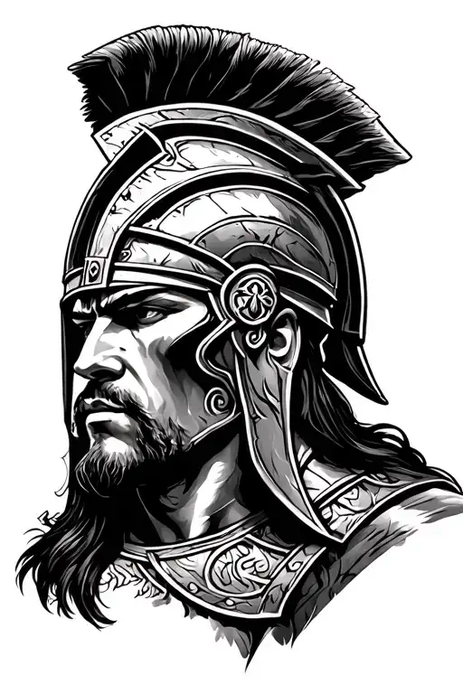 Spartan Warrior Portrait