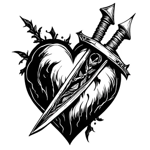 Heart With A Dagger Inside