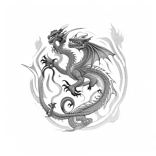 Dragon With Three Seven