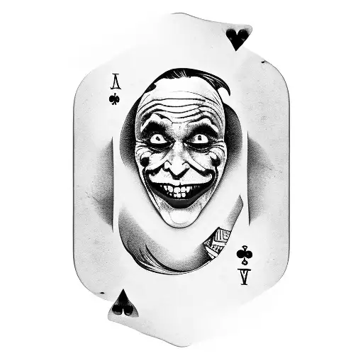 Joker Playing A Game Of Cards With A Mischievous Smile
