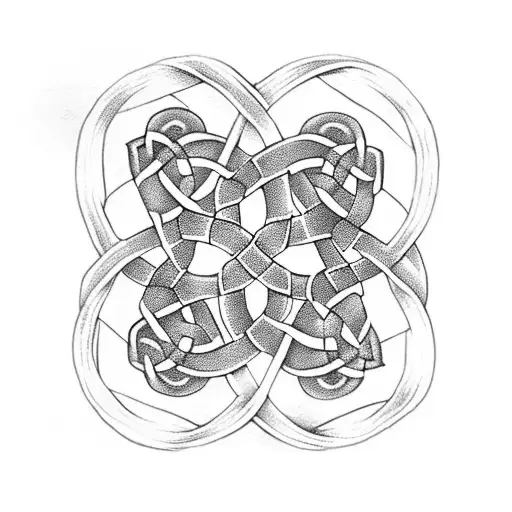 Celtic Knotwork Representing Family Unity