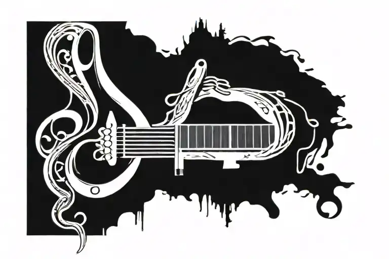 Head Tattoo Music Basic