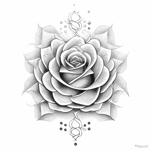 The Word Equisite With A Flower