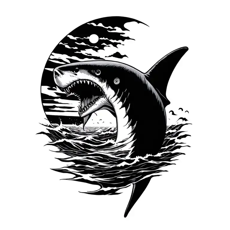 Sun Rising Shark-fin R