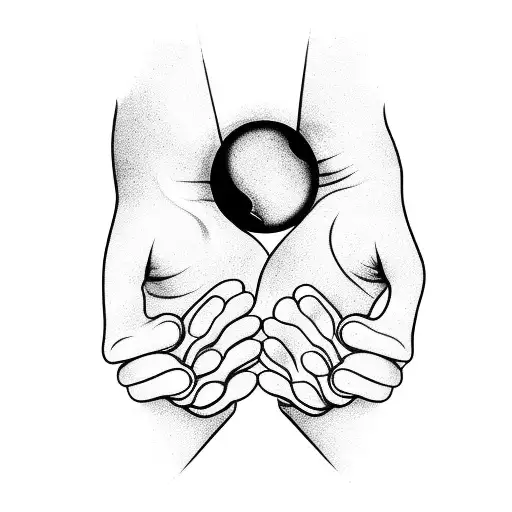 Hands With A Black Hole Inside