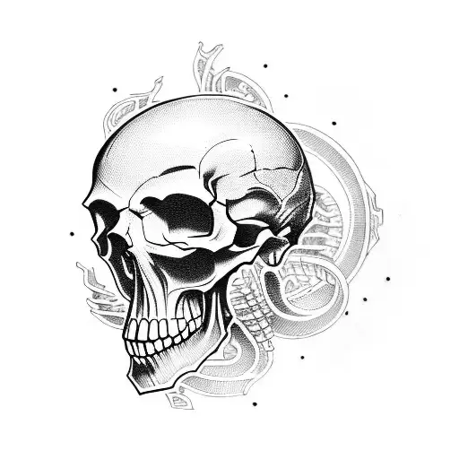 Skull And Gears Sleeve