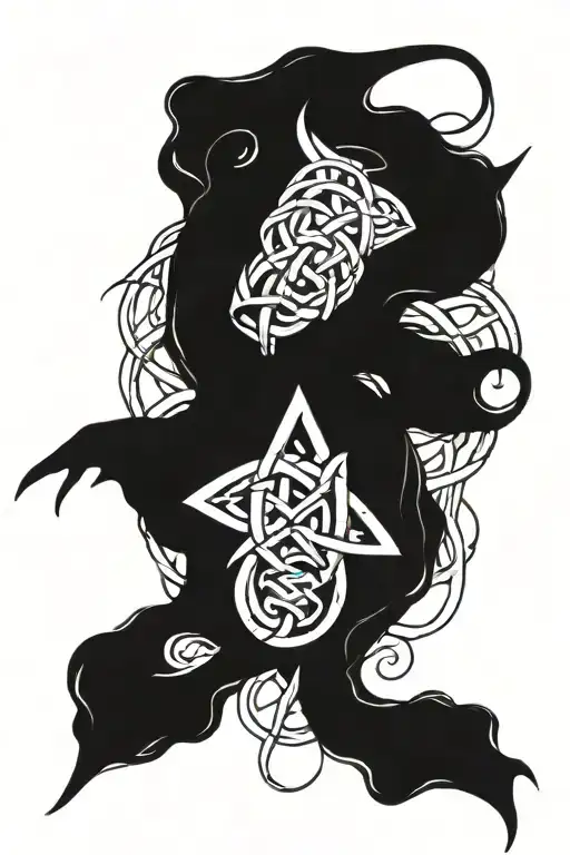 Witch Knot Design Incorporating Elements
