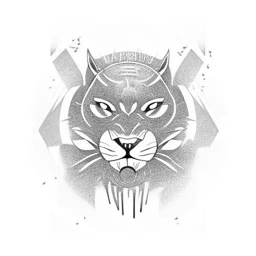 There Candle Black Panther Clock