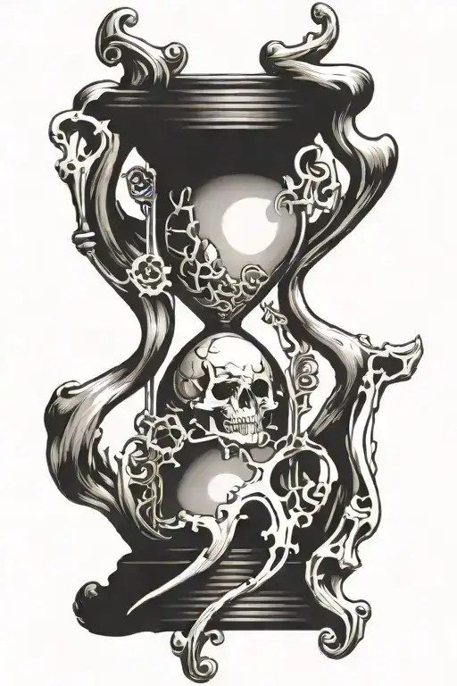 Hourglass Made Of Bones