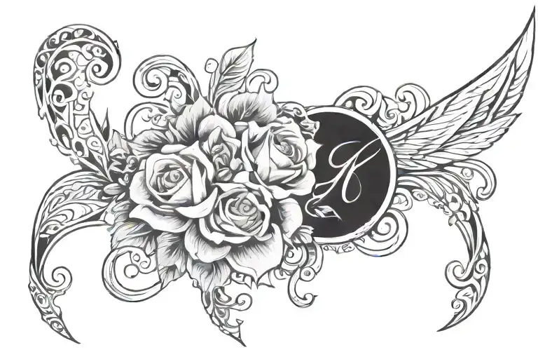 Script Tattoo Design