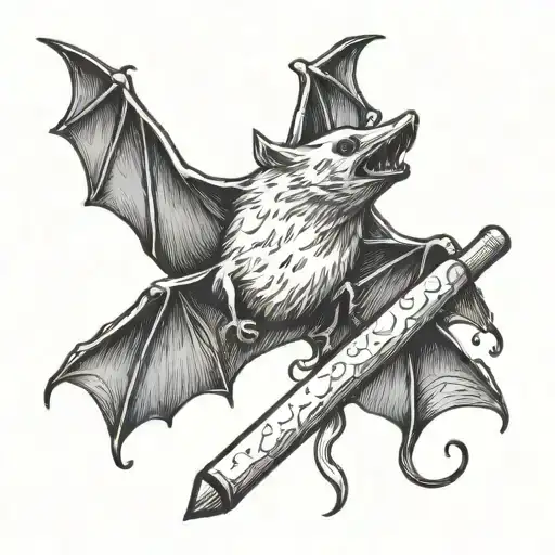 Bat Hold Match Stick